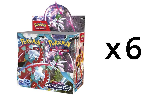 sv4 box case5 Pokemon SV4 Paradox Rift Booster Box CASE (6 Booster Boxes)