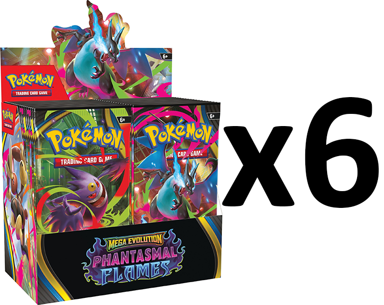 Pokemon ME02 Phantasmal Flames Booster Box CASE (6 Boxes)