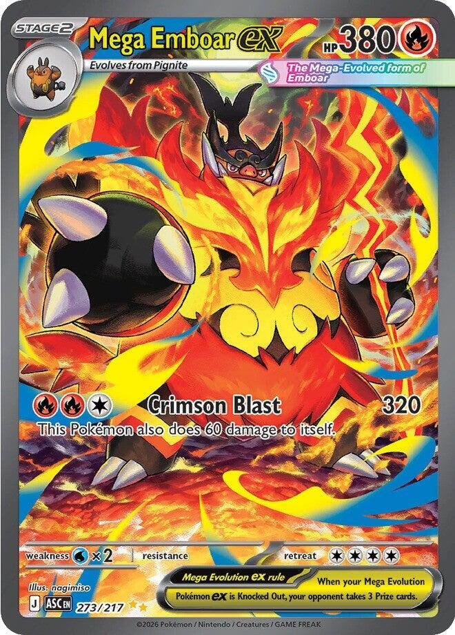 Mega Emboar ex - 273/217 - Special Illustration Rare