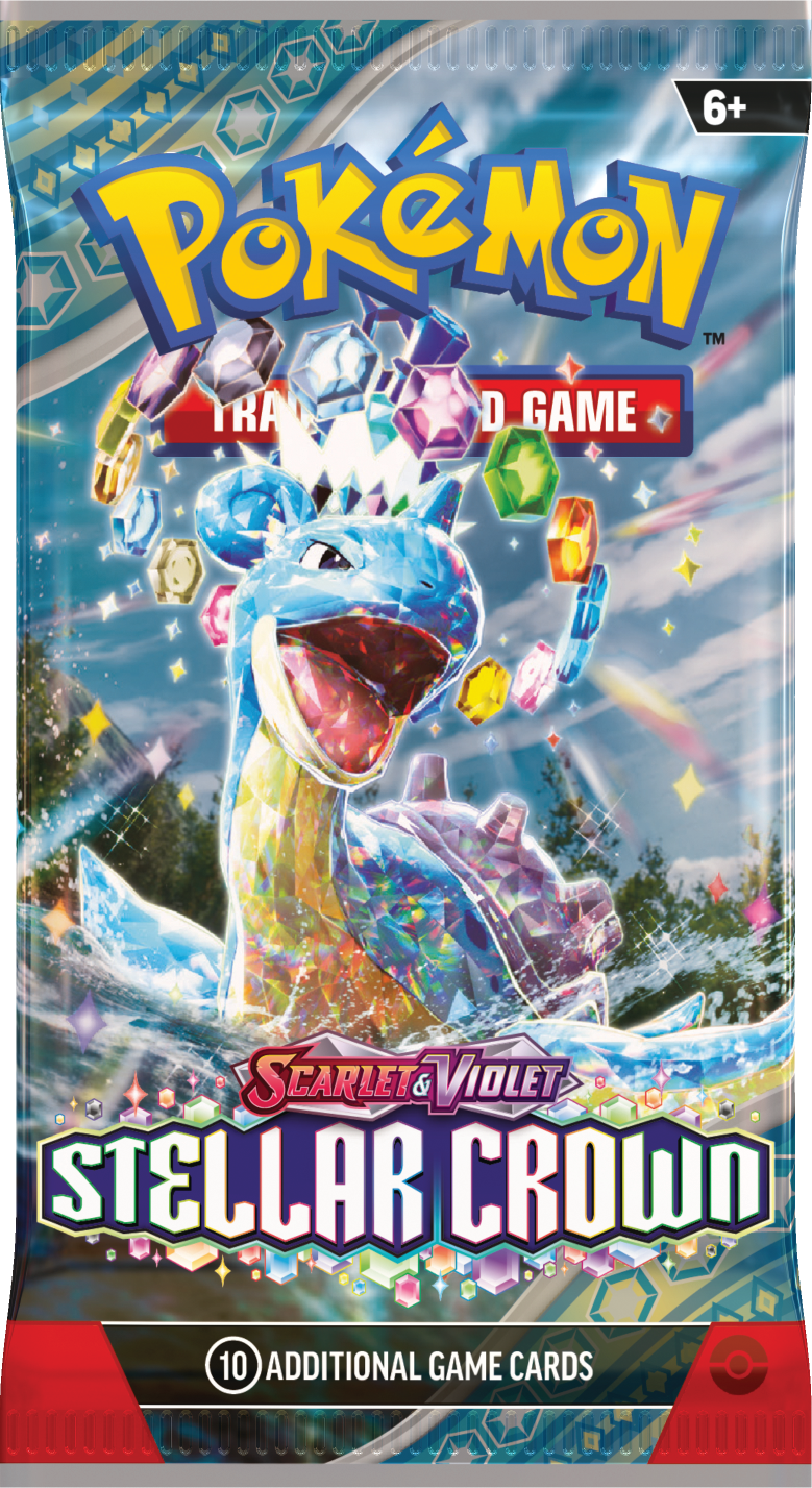 f12 Pokemon SV7 Stellar Crown Booster Pack - Lapras