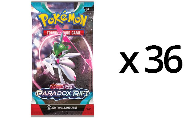 f17 Pokemon SV4 Paradox Rift 36ct Booster Pack Lot Save