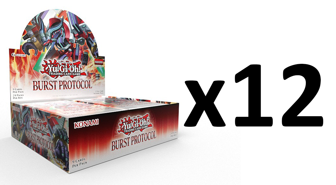 m2 Yu-Gi-Oh Burst Protocol 1st Edition Booster CASE (12 Booster Boxes) FACTORY SEALED