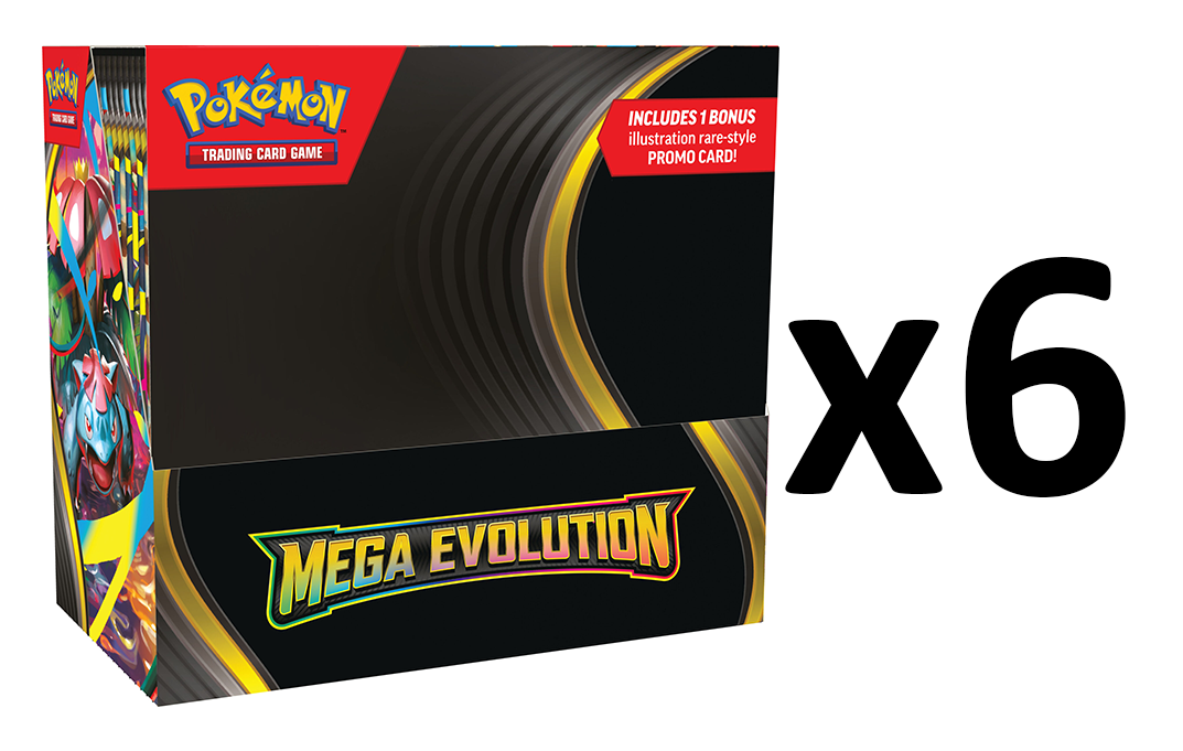 Pokemon ME01 Mega Evolution Enhanced Booster Box CASE (6 Boxes)