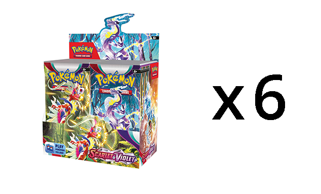 sv1 booster box case Pokemon SV1 Scarlet & Violet BASE Booster Box CASE (6 Booster Boxes)