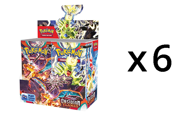 sv3h Pokemon SV3 Obsidian Flames Booster Box CASE (6 Booster Boxes)