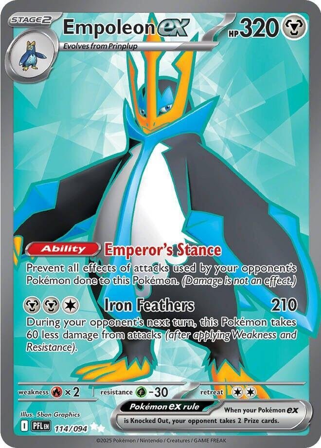 Empoleon ex - 114/094 - Ultra Rare