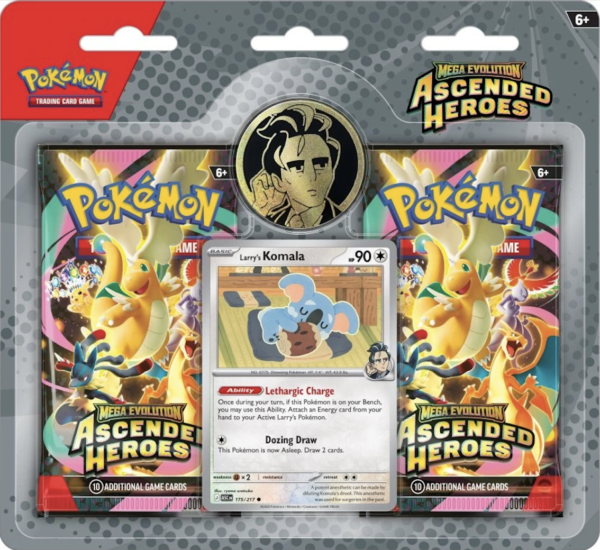 listed3 Pokemon ME02.5 Ascended Heroes 2-Pack Blister - Larry's Komala